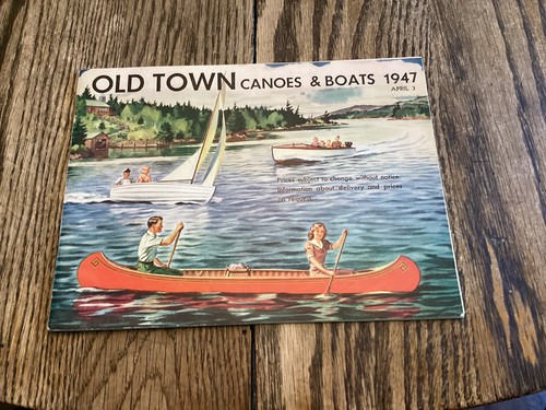 1947 original old town - old, canoe