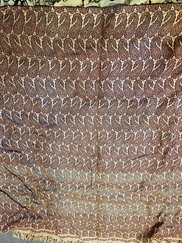 Victorian shawl paisley woven - shawl,