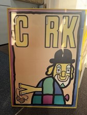 Original Vintage Poster Cyrk Polish Circus Clown Sligshot 1974