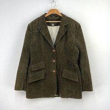 Barbour Corduroy Jacket Womens 12 Olive Winter Shooting Sporting Hacking Hunting
