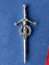 Vintage Scottish Robertson  clan  pin badge Brooch Scotland  mascot