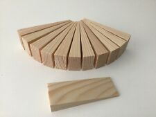 PINE WOODEN WEDGES ~ SHIMS ~ PACKERS ~ 80mm x 27mm WITH A 15mm TO 2mm TAPER.
