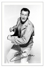 JOHN WAYNE SIGNED AUTOGRAPH