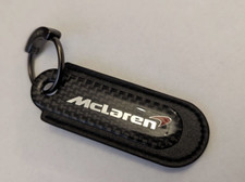 Mclaren Carbon Fibre & Leather keyring new