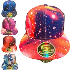 Flat peak cap snapback caps