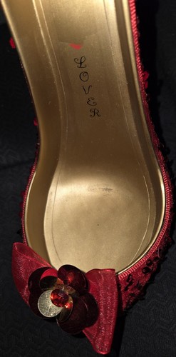 Lover red high heel wine - red,