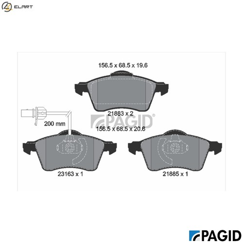 Brake pad set disc - pad,