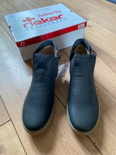 Rieker x1763 black ankle - rieker, x1763-00