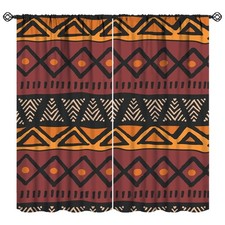 African Mud Cloth Curtains