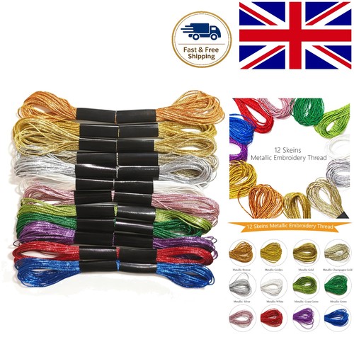 Skeins metallic embroidery - 12,