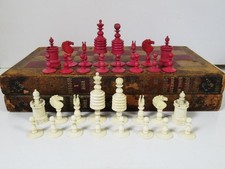 ANTIQUE CHESS SET JAQUES