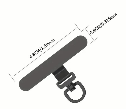 Phone lanyard clip - phone, metal