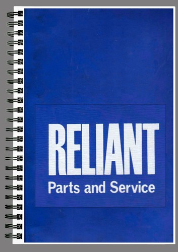 Reliant robin workshop - reliant, manual
