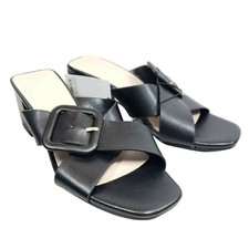 Halston Heeled Buckle Sandals