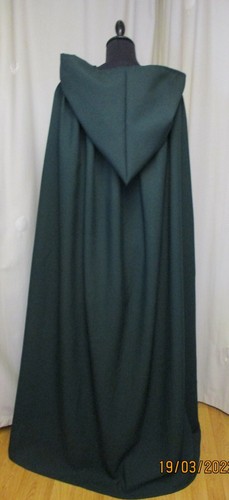 Large dark green hooded - large,