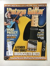 Vintage Guitar Magazine Jan. 2009 Brad Paisley Fender Broadcaster