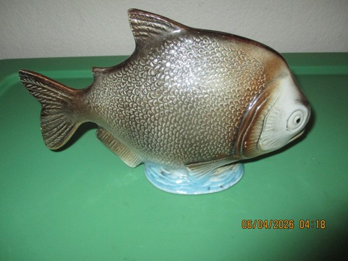 Vintage ceramic piranha - vintage,
