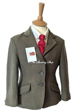 CHILDS SHIRES MALVERN GREEN TWEED JACKET SIZE 26