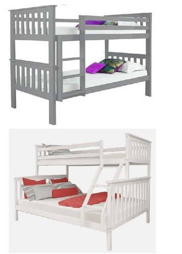 Wooden bunk bed - bunk, triple