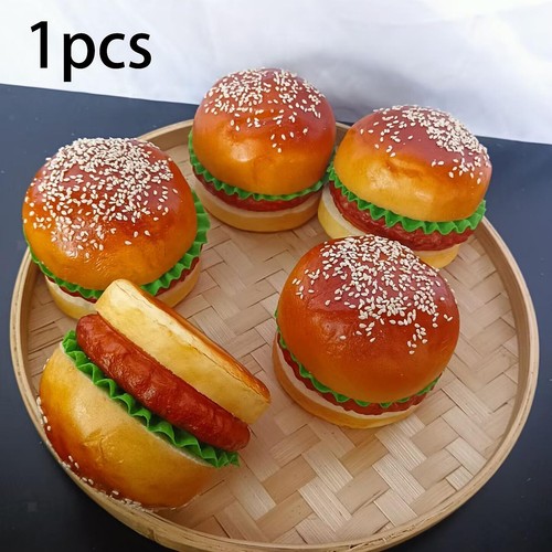 Artificial hamburger fake food - artificial,