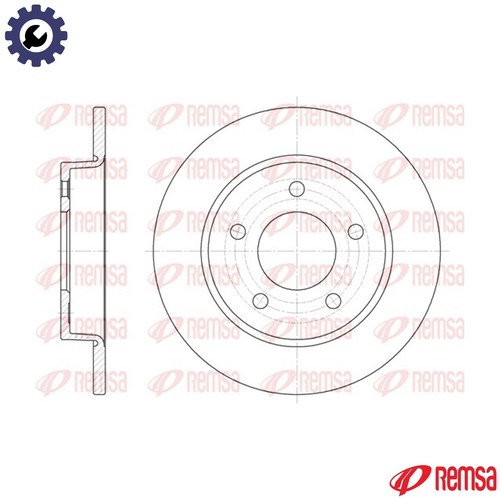 Brake disc 6906 for - 2x, 6906.00