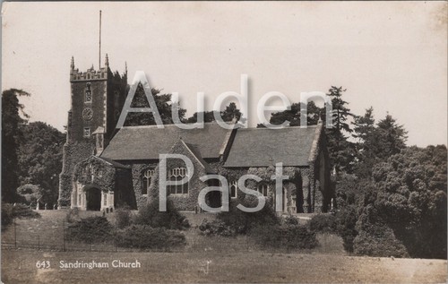 Rppc sandringham church - sandringham,