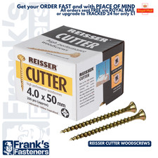REISSER Cutter Pozi Wood Screws ● Yellow tropicalised coating ● 3.5-6.0