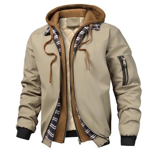 Men winter hooded jacket - men's,