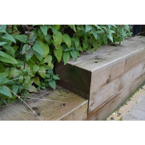 Garden sleeper incised timber - incised,