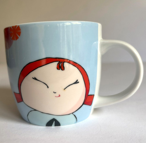 Momiji blue coffee mug - blue,
