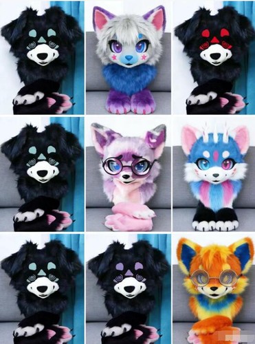 Fursuit long fur husky fox - fursuit,