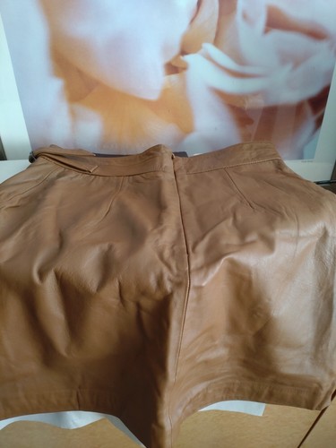 Leather mini skirt french - leather,