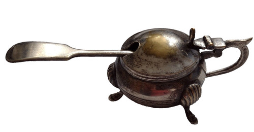 Condiment pot salt cellar epns - pot,