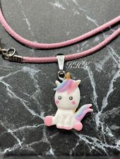 Pink Unicorn Necklace Pendant