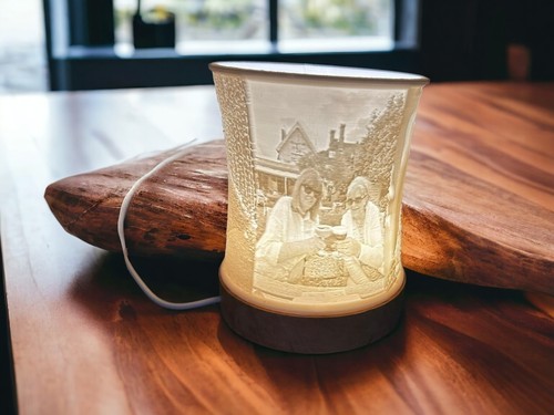Printed lithophane lamp - 3d-printed,