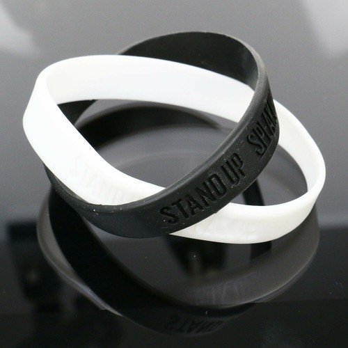 Anti racism wristbands stand - racism,