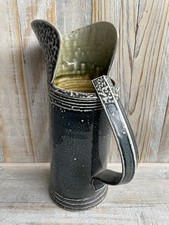 WALTER KEELER STUDIO POTTERY SALT GLAZED BLUE JUG  11  1/4 Inches (285mm)