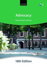 Advocacy (Blackstone Bar Manual), The City Law School