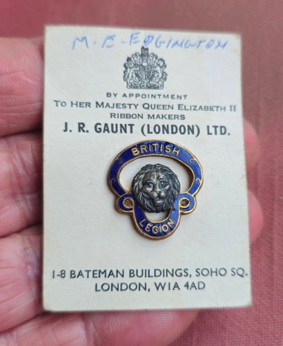 Vintage british legion enamel - british,