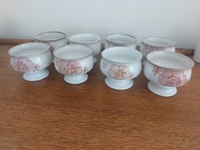 Vintage Denby - x8 dessert bowls - Gypsy, Pink pattern. c.1970s