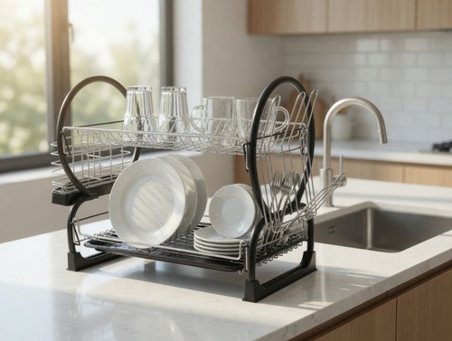 Black tier kitchen - 2-tier, dish