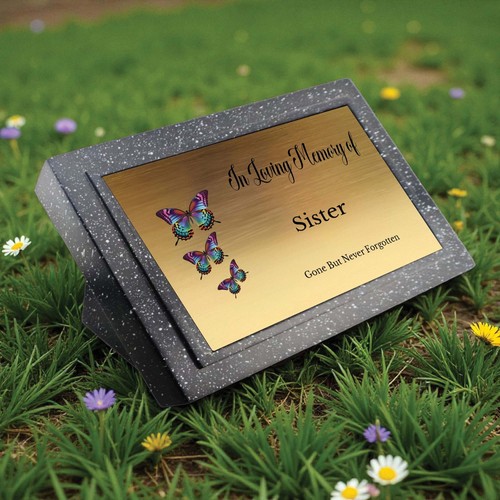 Memorial grave marker plaque - memorial,