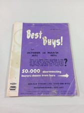 Nubo Gerald Stains Ltd 1973 Tools Best Buys Catalogue Garage Vintage Car Book B1