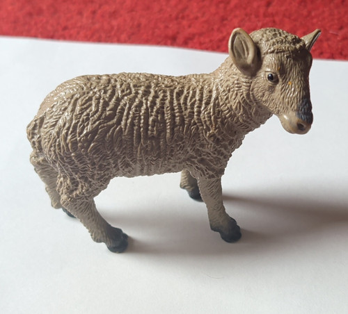 Plastic sheep figurine - plastic,