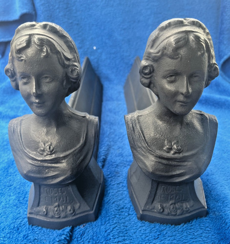 Pair vintage french - of, "roses