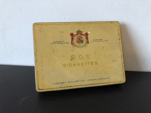 Vintage bdv cigarettes tin - vintage,