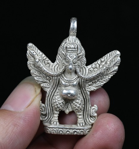 8cm old china miao silver - 4.8cm,