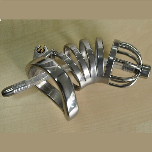 Metal chastity cage lockdown - cage,