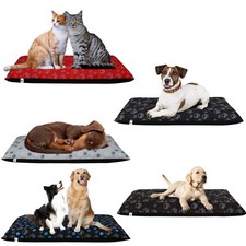 DOG BED REMOVABLE ZIPPED COVER WASHABLE PET BED CUSHION COVER MEDIUM AND LARGE