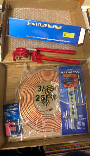 Manual tube bender kit - 3-in-1,